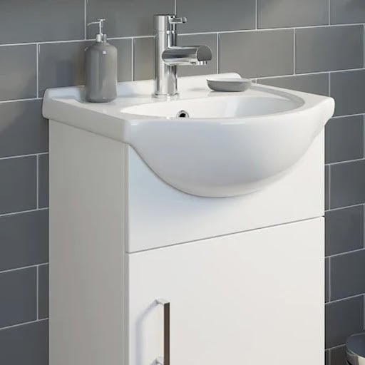 Ceramica White Gloss Semi-Recessed Basin - 450mm Price Comparisons | Compare The Build