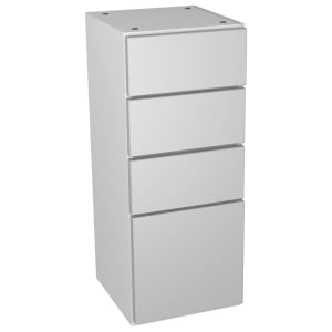 Wickes Vienna Grey 4 Drawer Storage Unit - 300 x 735mm Price Comparisons | Compare The Build