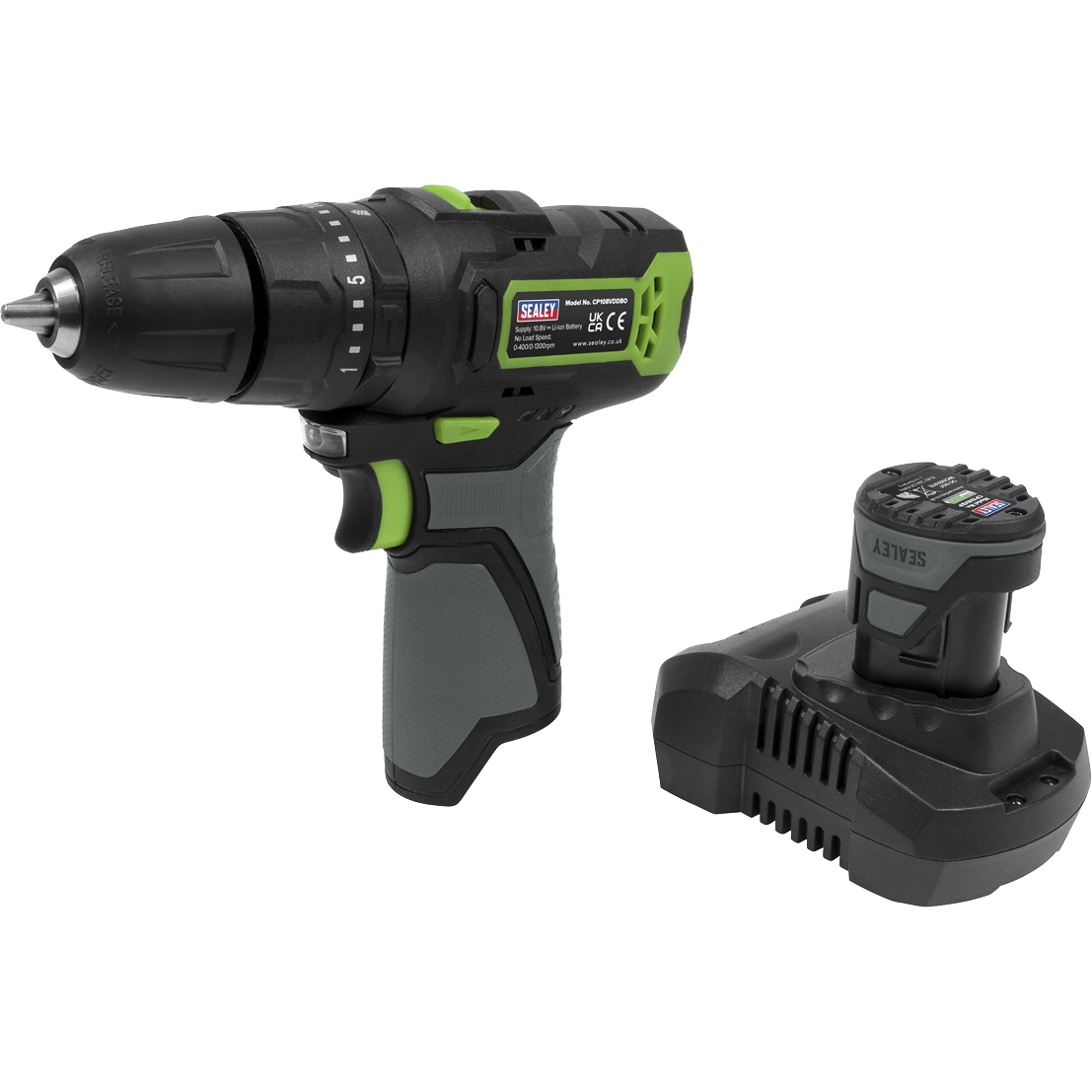 Sealey CP108VDD 10.8v Cordless Combi Drill 1 x 2ah Li-ion Charger No Case | Compare The Build