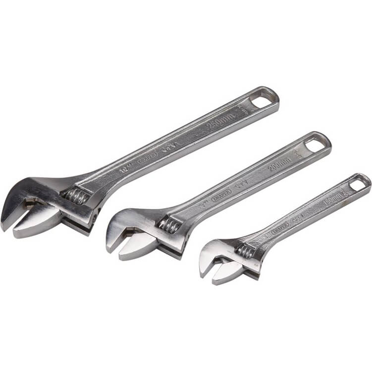 Draper 3 Piece Adjustable Spanner Set Price Comparisons | Compare The Build