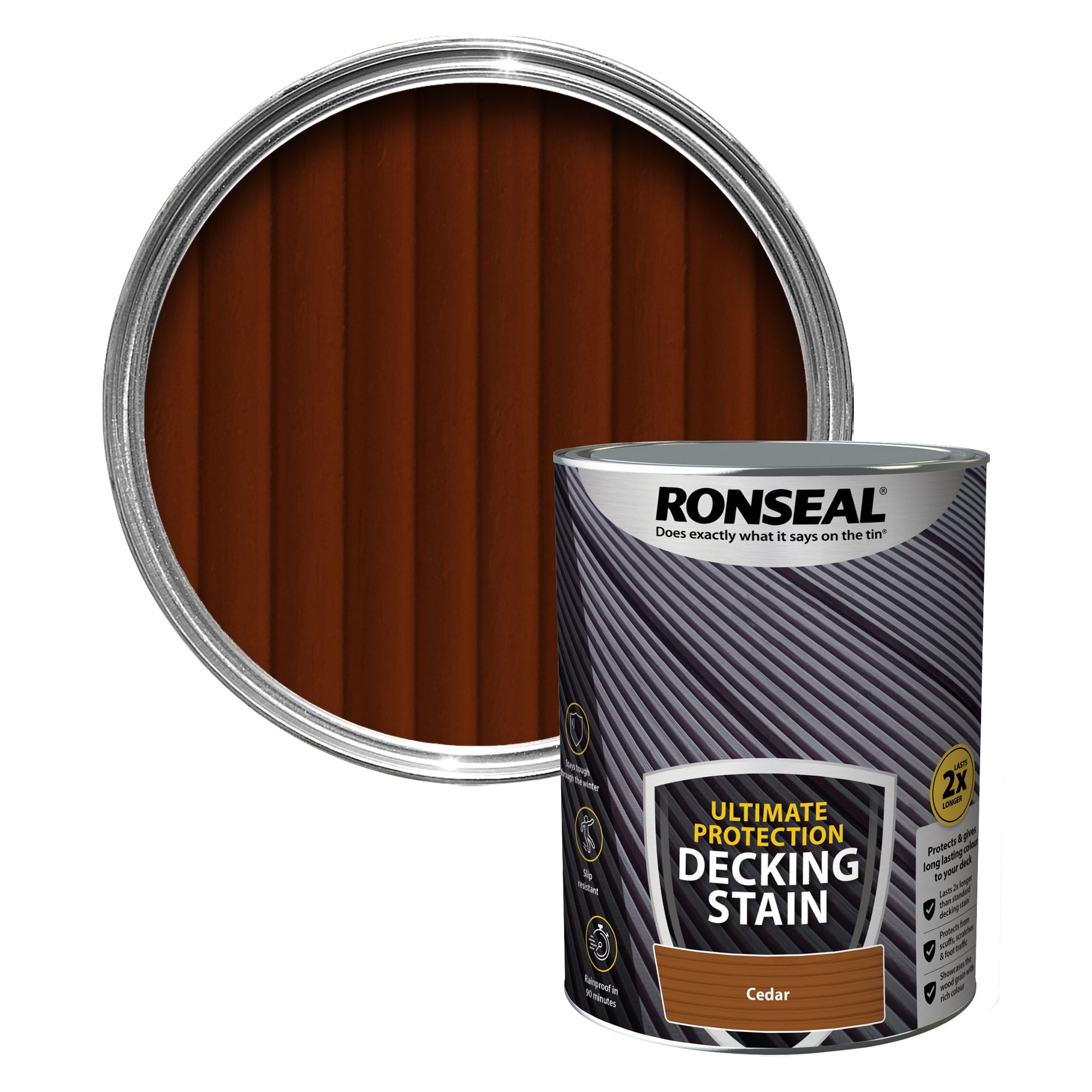 Ronseal Ultimate Protection Cedar Matt Decking Wood Stain, 5L Price Comparisons | Compare The Build