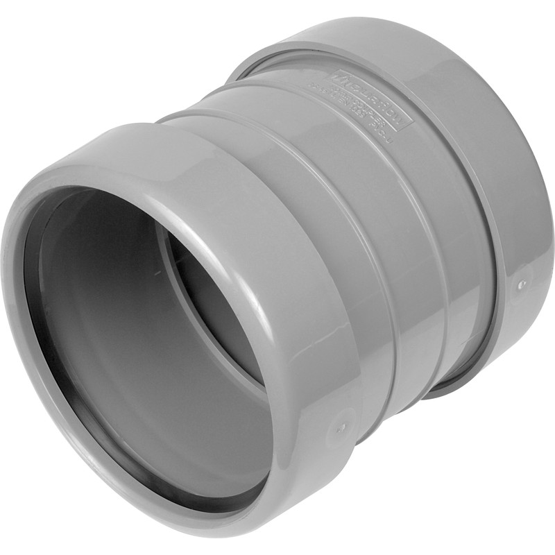 Aquaflow Coupling 110mm Double Socket in Grey Rubber Price Comparisons | Compare The Build