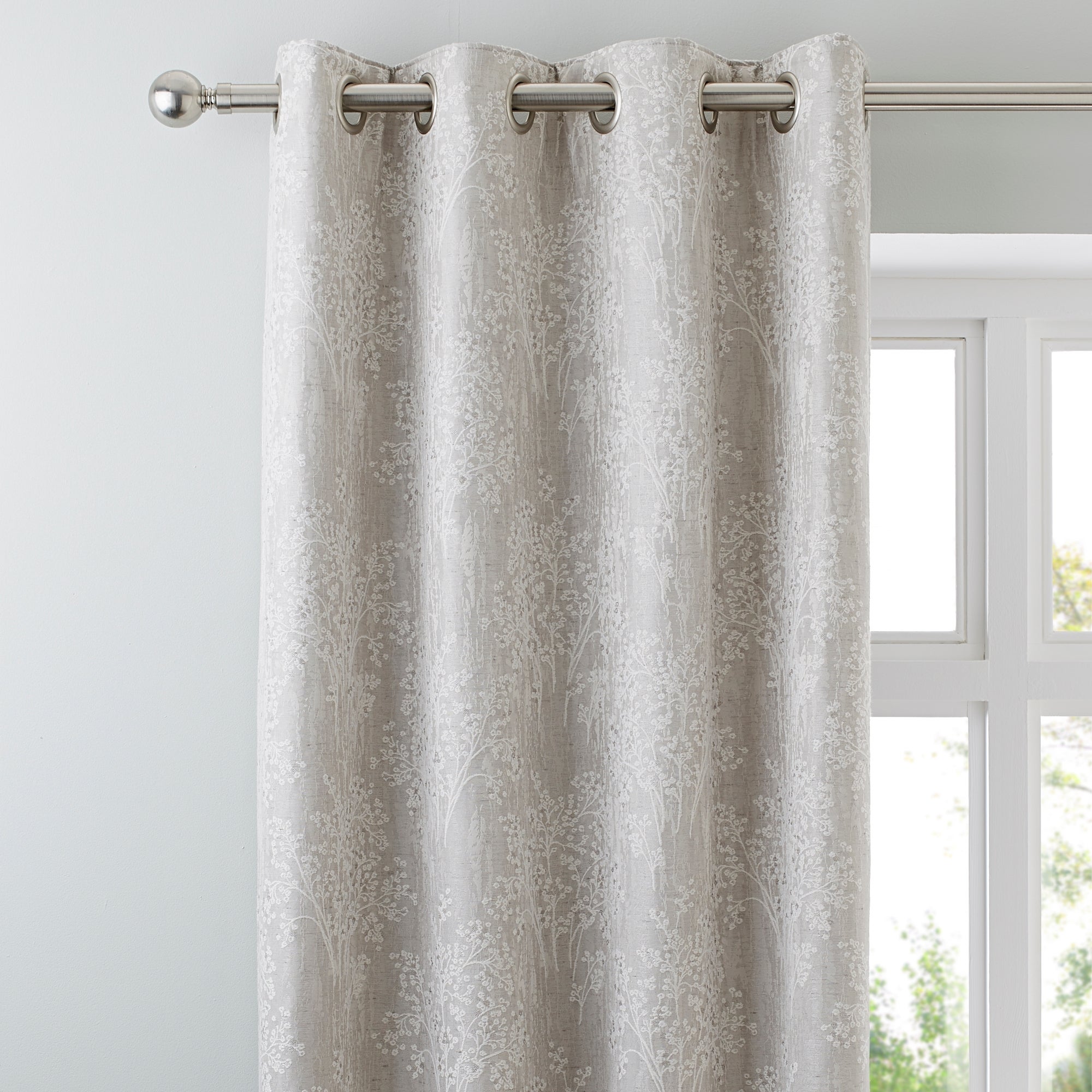 Adrianna Natural Eyelet Curtains Brown Price Comparisons | Compare The Build