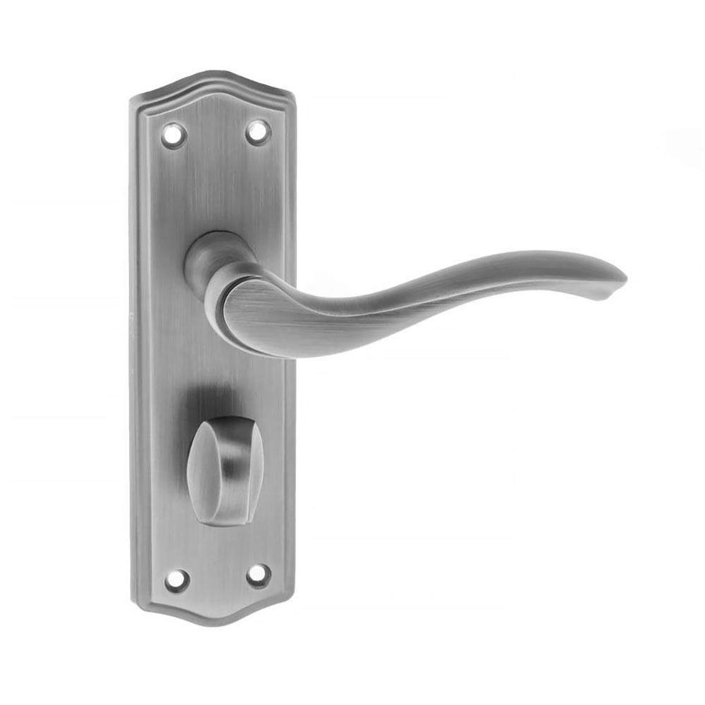 Atlantic Old English Warwick WC Lever on Backplate - Matt Gun Metal Gunmetal Grey Atlantic UK OE178WCMBN Price Comparisons | Compare The Build