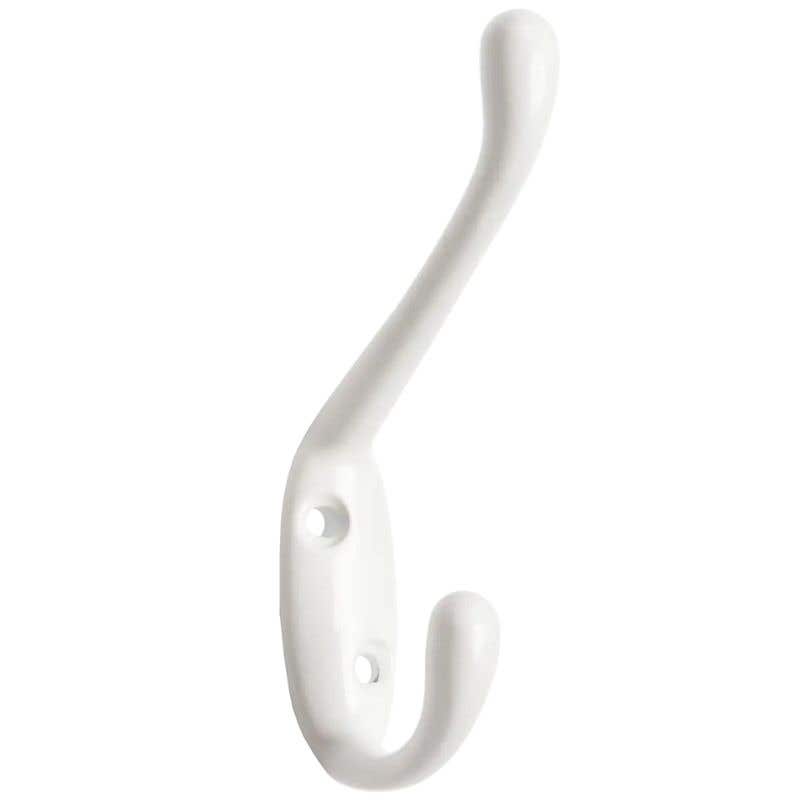 Hat &amp; Coat Hook - White - Wall/Door Mountable - Decohooks Price Comparisons | Compare The Build