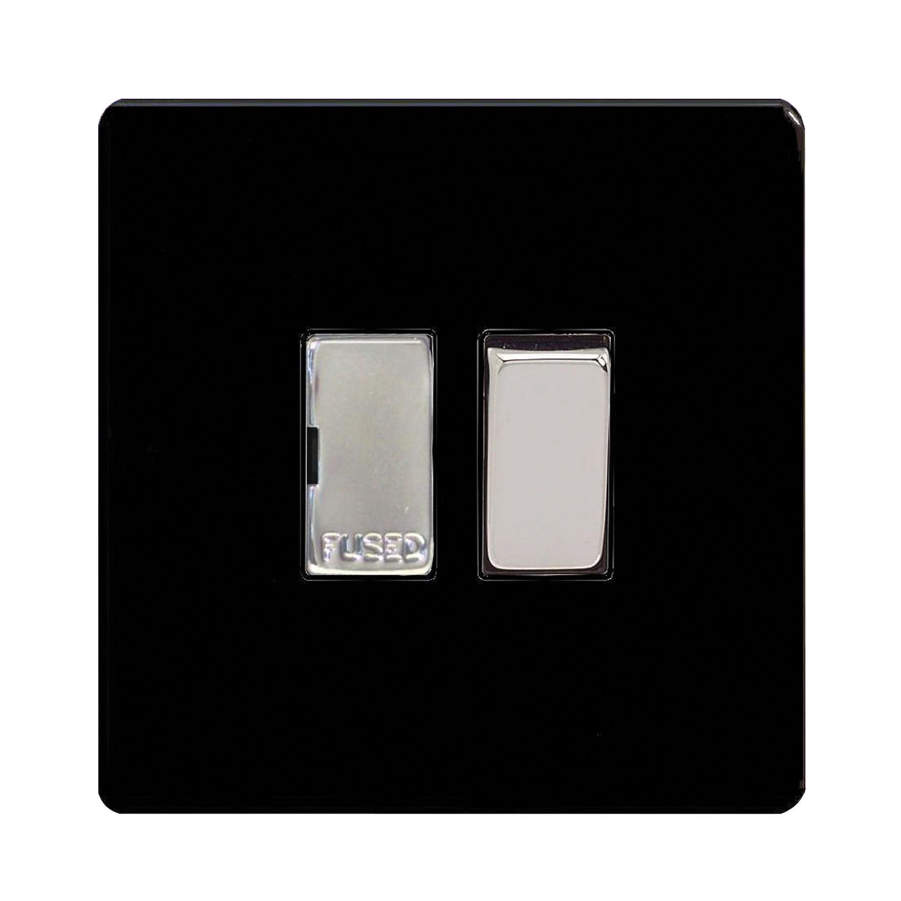 Varilight Jet Black 13A Switched Fused Connection Unit Price Comparisons | Compare The Build