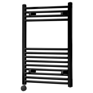 Towelrads Richmond Black Electric Thermostatic Towel Radiator - 1186 x 450mm Price Comparisons | Compare The Build