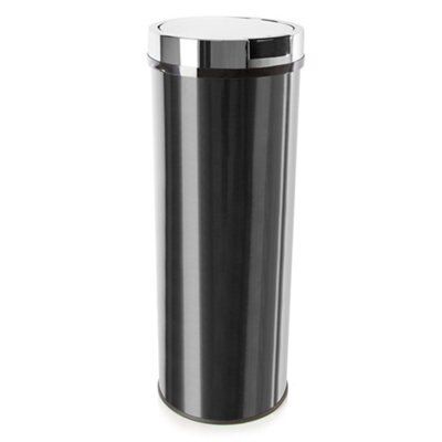 Morphy Richards Black Metallic Effect Stainless Steel Round Kitchen Sensor Bin, 50L Price Comparisons | Compare The Build