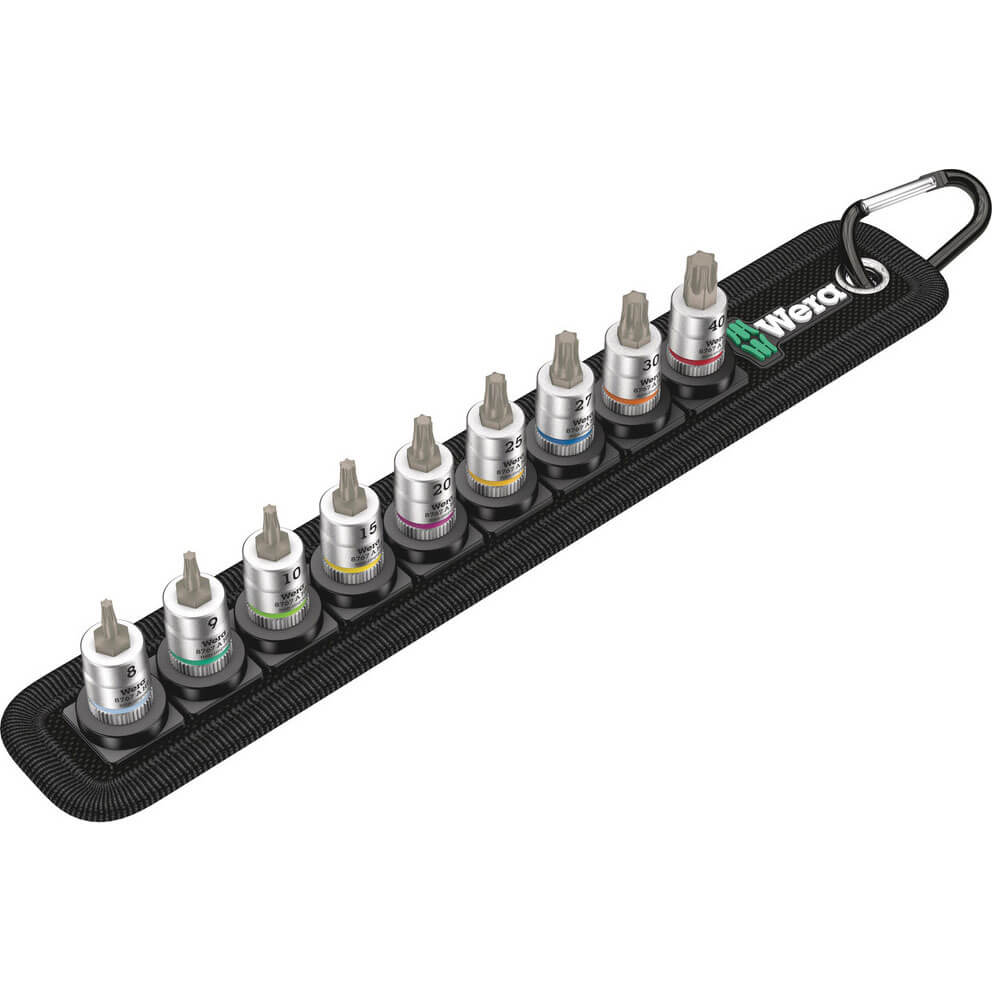 Wera 8767 AHF 9 Piece 1/4 Drive Zyklop Tx Hold Function Socket Set 1/4" Price Comparisons | Compare The Build