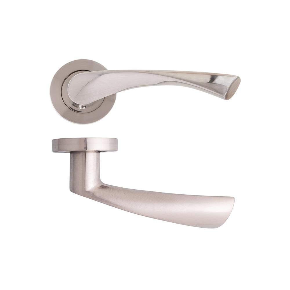 Deanta Fortuna Satin Lever On Rose Door Handle DHFRHND0SN Price Comparisons | Compare The Build