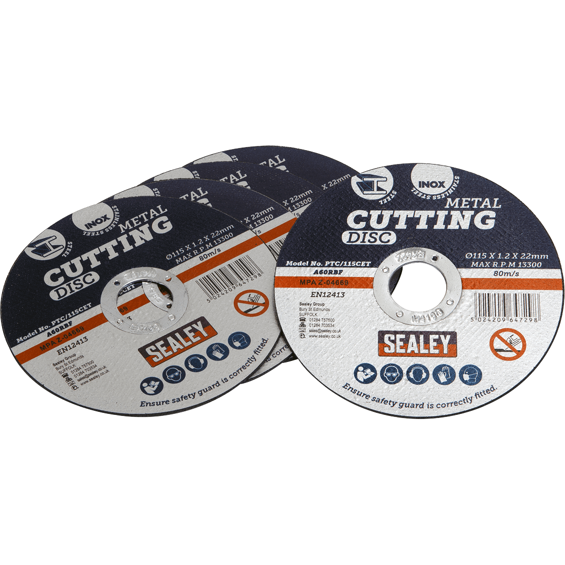 Sealey Metal Cutting Disc 115mm 1.2mm Pack of 5 Price Comparisons | Compare The Build