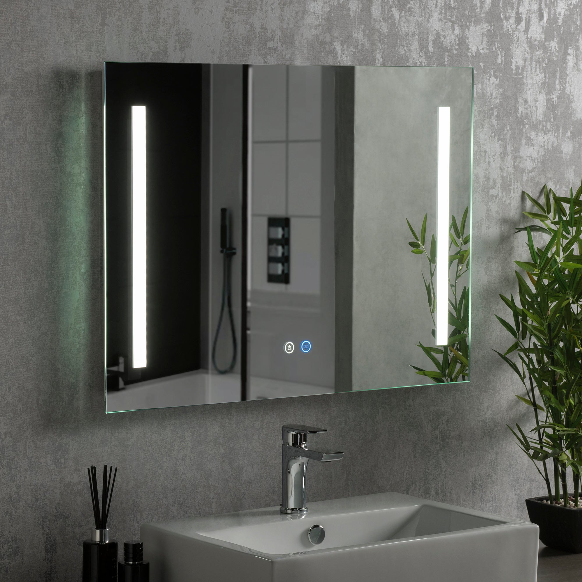 Stockholm LED Landscape Mirror Clear Price Comparisons | Compare The Build