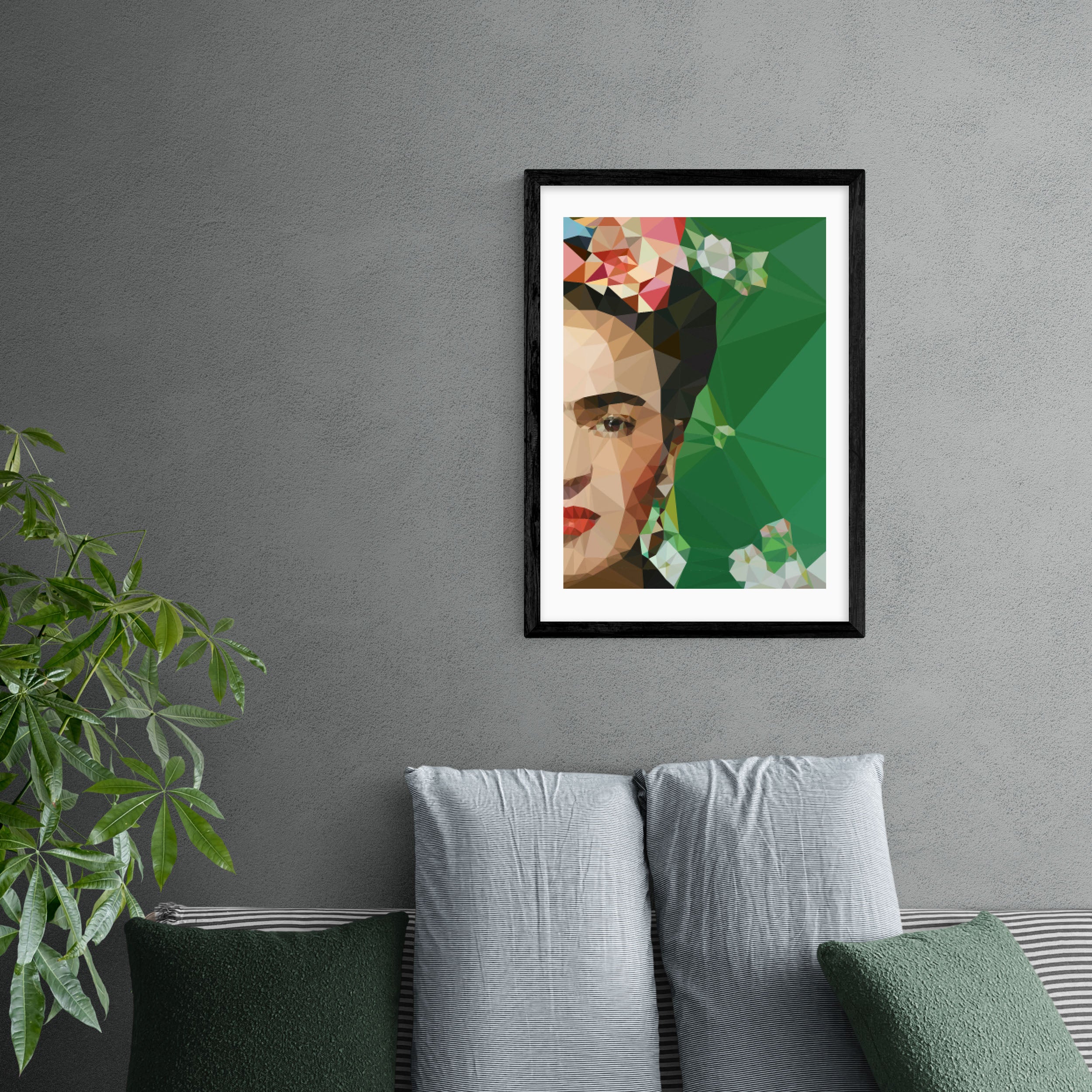 East End Prints Frida Crop Print Green/Pink Price Comparisons | Compare The Build