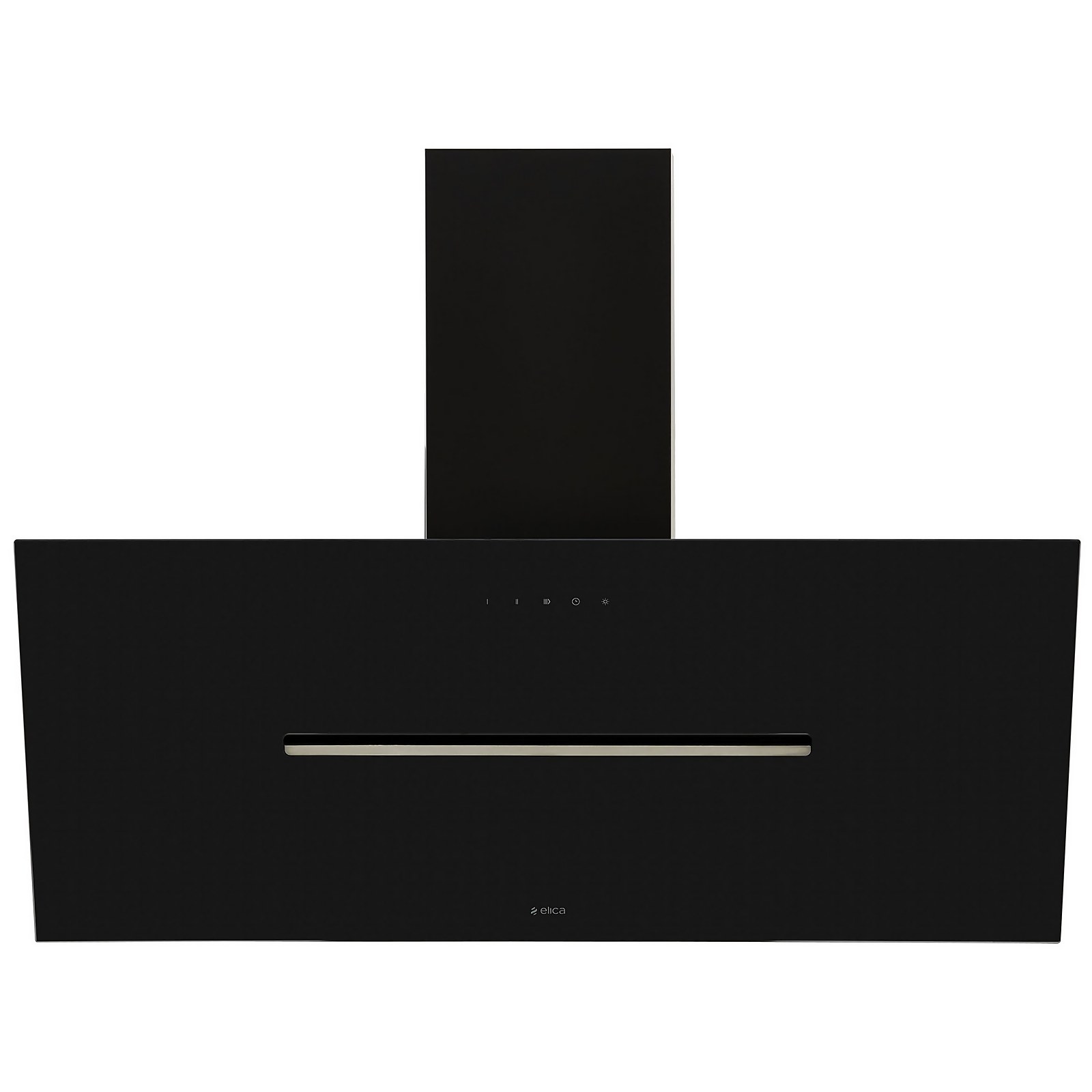 Elica SHY-BLK-90 90cm Angled Chimney Cooker Hood - Black Glass Price Comparisons | Compare The Build