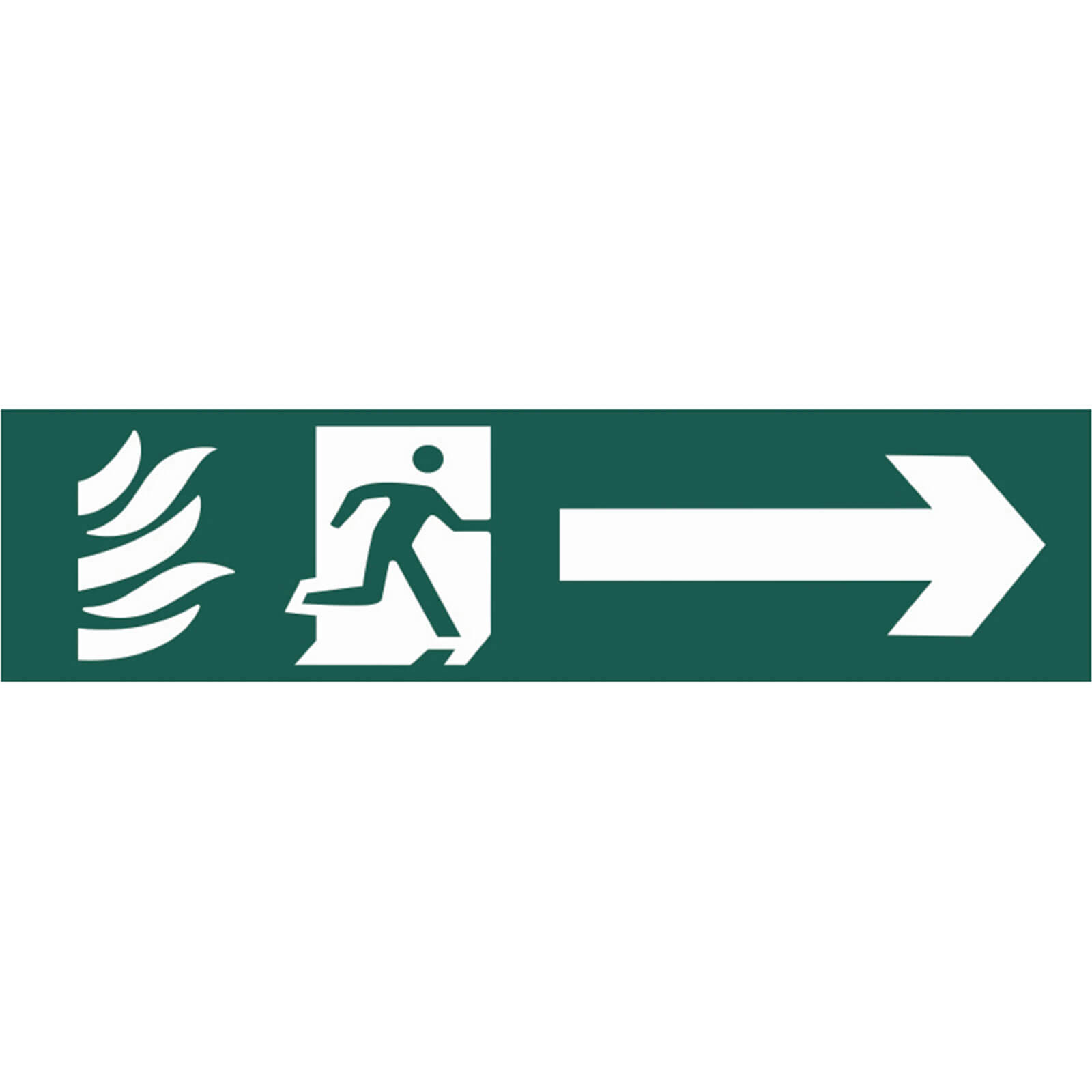 Scan Running Man Arrow Right Sign 200mm 50mm Standard Price Comparisons | Compare The Build