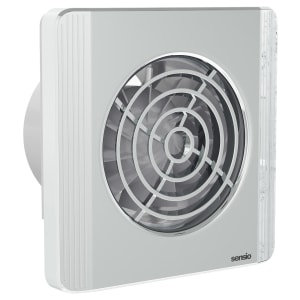 Sensio Layci Chrome Wall Ventilation Fan with Aquilo Ventilation Ducting Kit - ø100mm | Compare The Build