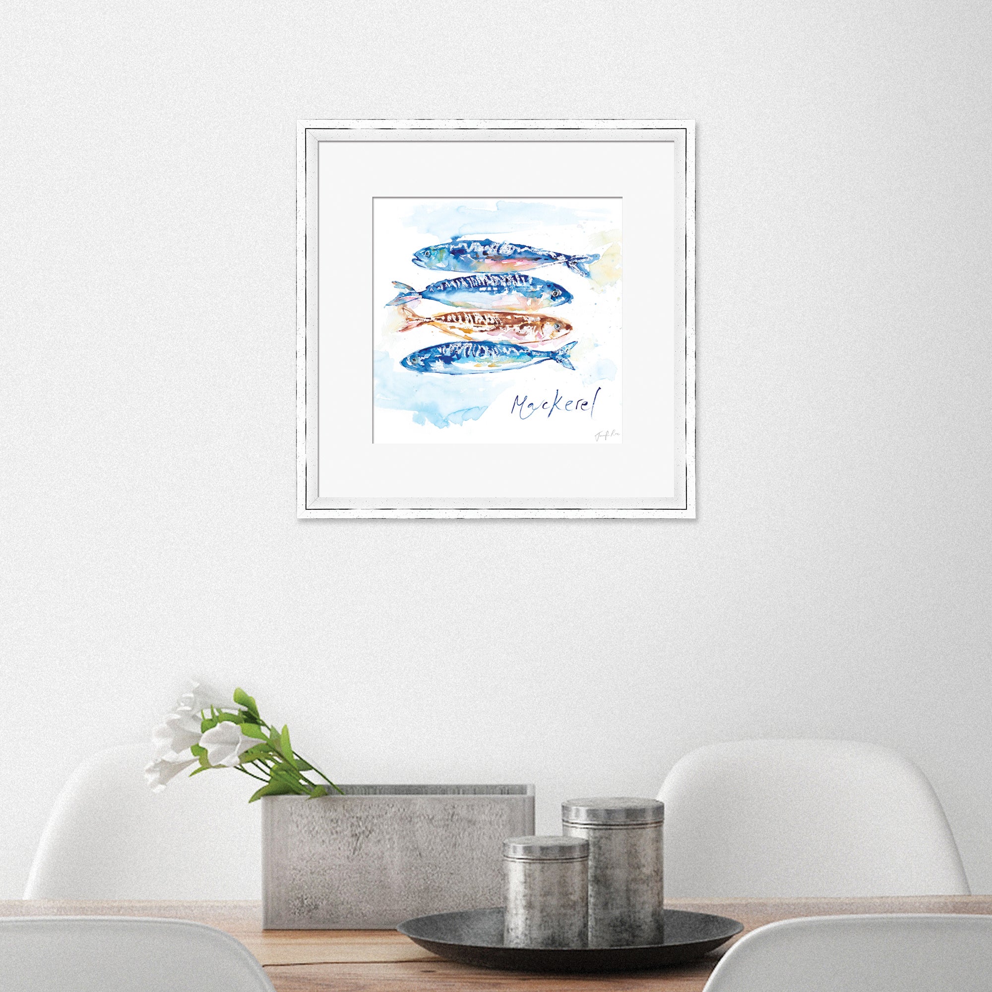 The Art Group Mackerel Framed Print Blue Price Comparisons | Compare The Build