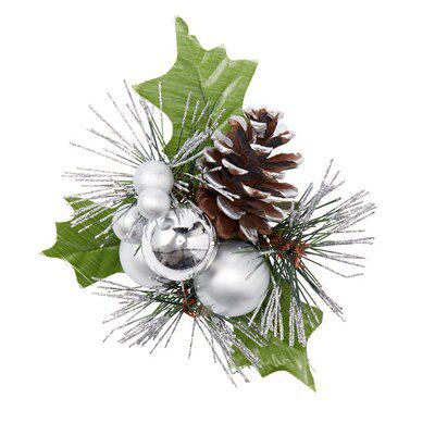 Silver Glitter Effect Foliage Stem Price Comparisons | Compare The Build