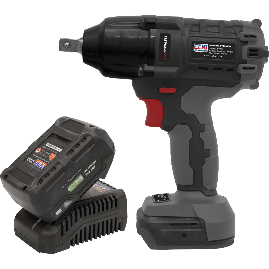 Sealey CP20VPIW 20v Cordless Brushless 1/2" Drive Impact Wrench 1 x 4ah Li-ion Charger Bag Price Comparisons | Compare The Build