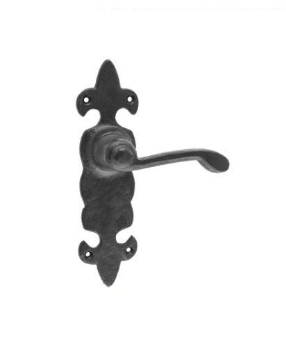 Fleur-De-Lis Lever Latch Door Handle - Black (Pair) Price Comparisons | Compare The Build