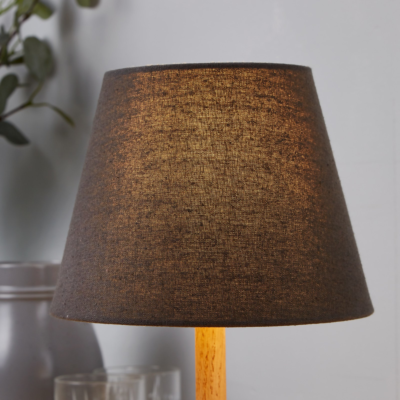 Finn Tapered Lamp Shade - 20cm - Charcoal | Compare The Build