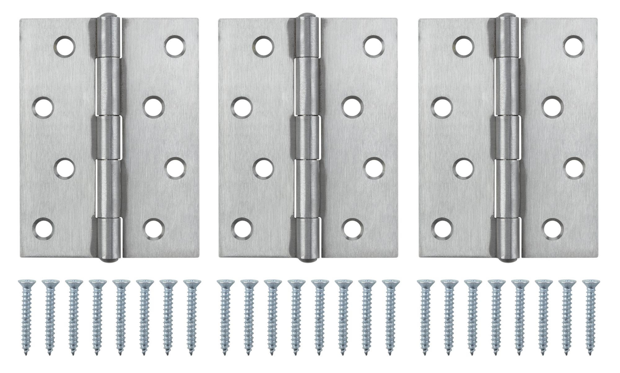 Stainless Steel Butt Door Hinge N432 (L)100mm, Pack Of 3 Price Comparisons | Compare The Build