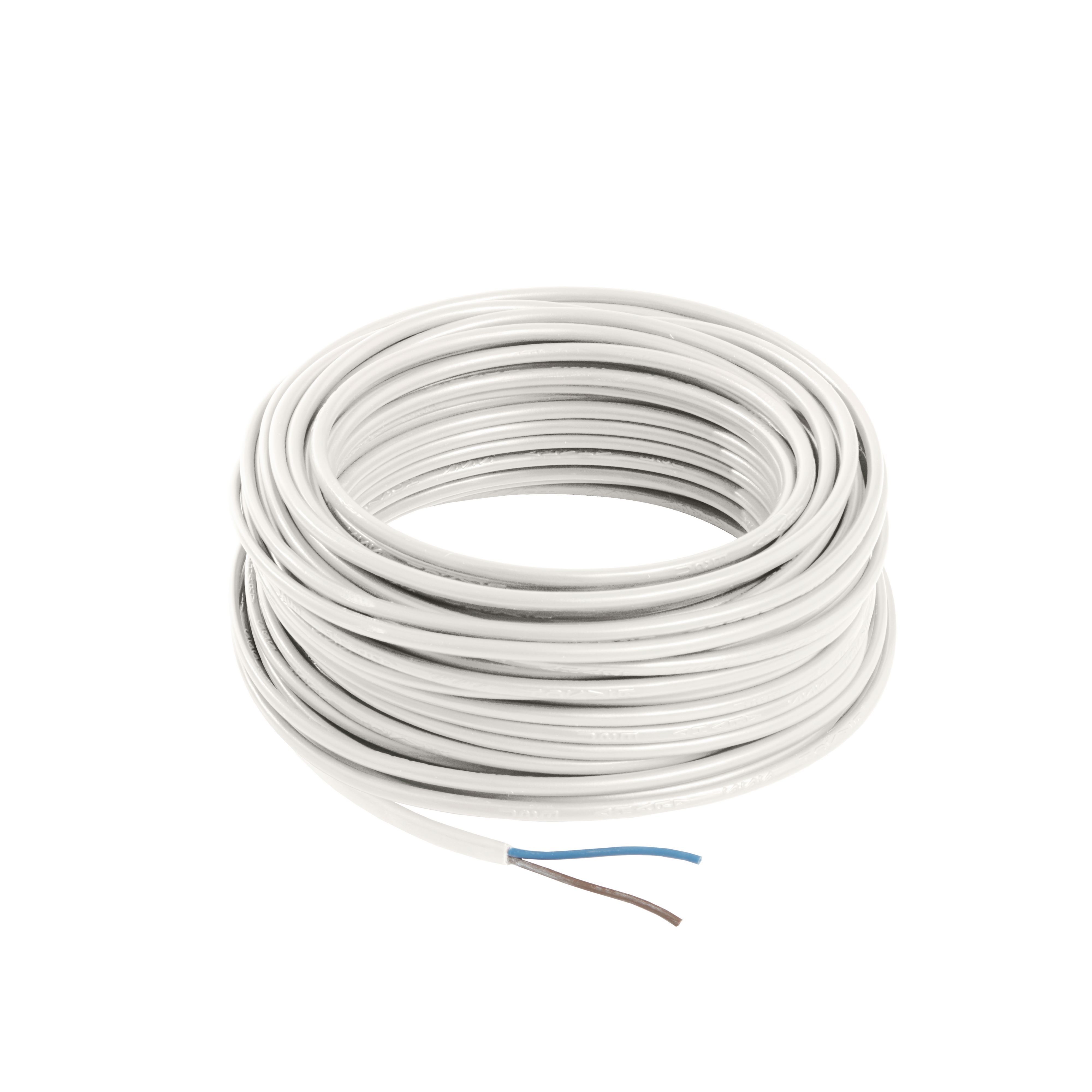 Nexans White 2 Core Multi-Core Cable 0.75mm² X 25M Price Comparisons | Compare The Build