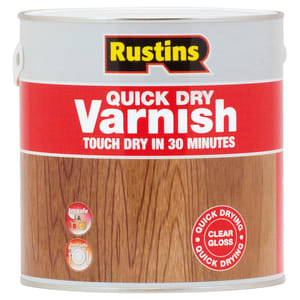 Rustins Quick Dry Varnish - Clear Gloss - 2.5L Price Comparisons | Compare The Build