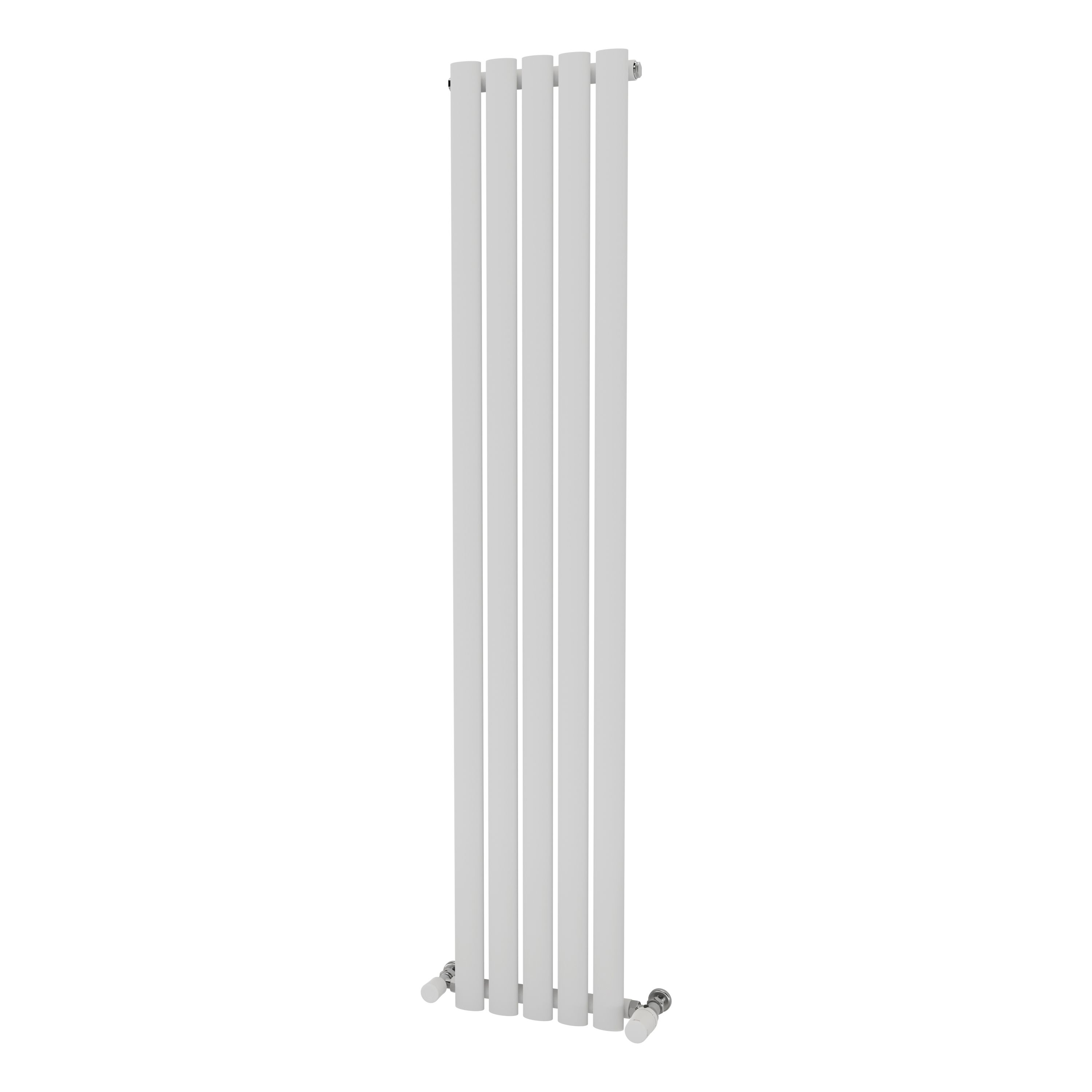 Ximax Champion Satin White Vertical Designer Radiator, (W)294mm X (H)1500mm | Compare The Build