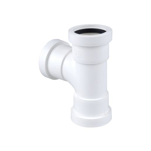 Wavin Osma Waste push-fit tee 87.5° 40mm white Price Comparisons | Compare The Build
