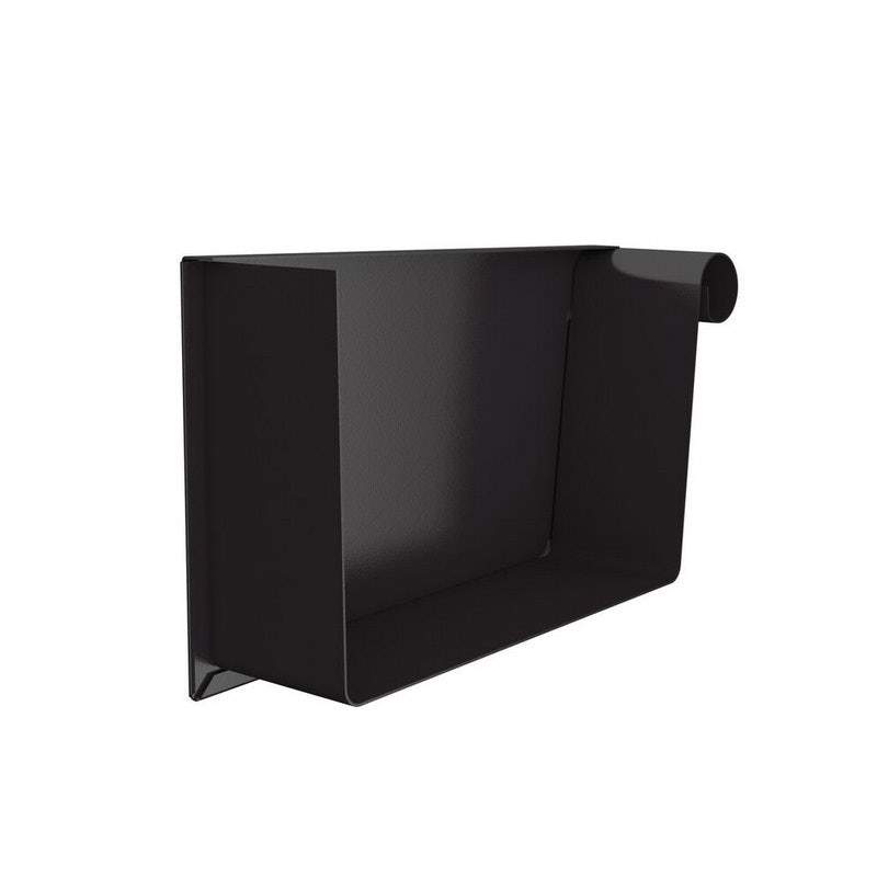 Lindab Rectangular Right Hand Stop End 140mm Painted Coffee Brown Galvanised Steel RTGH140CB Price Comparisons | Compare The Build