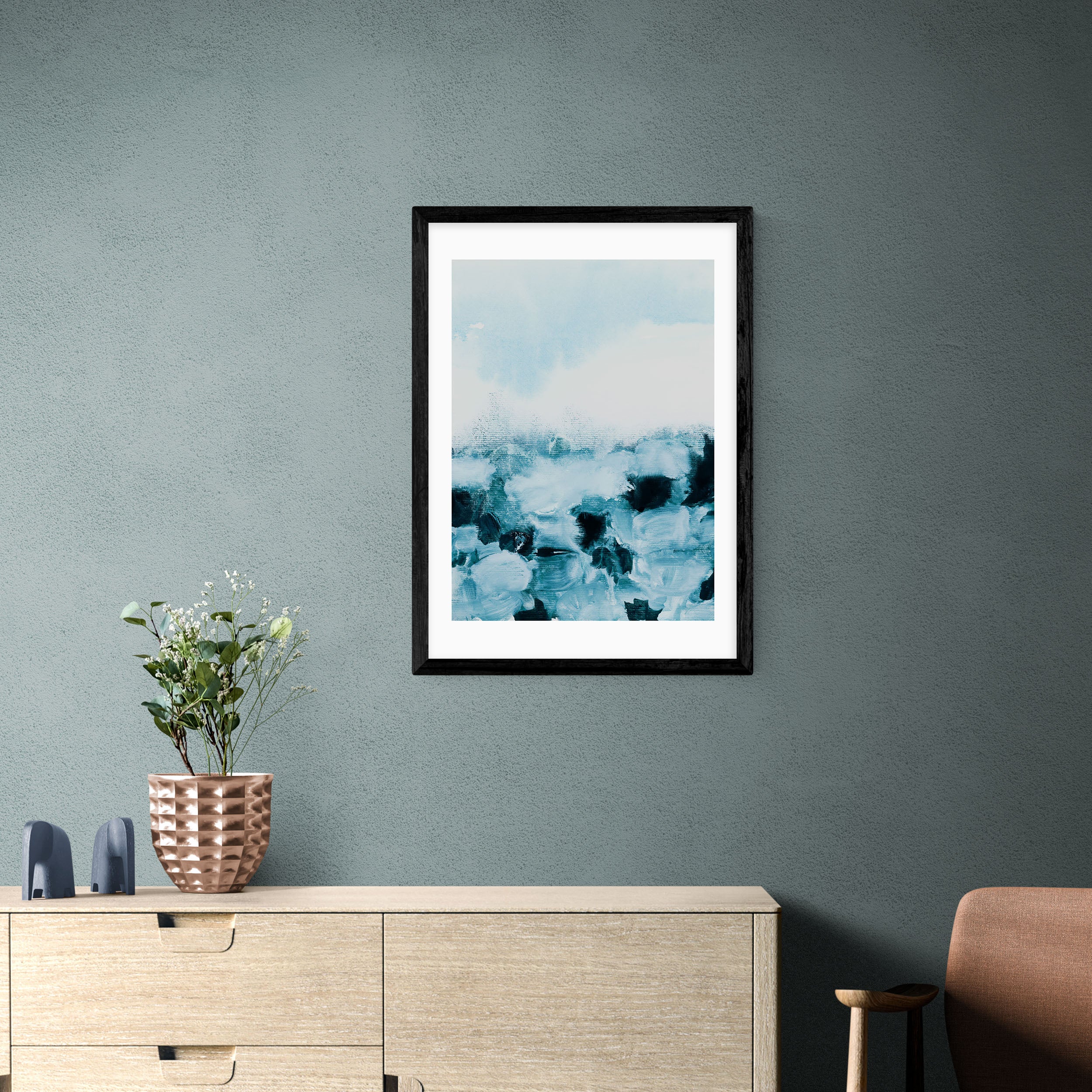 East End Prints Blue Landscape Print Blue Price Comparisons | Compare The Build