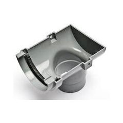 FloPlast Mini Gutter Stopend Outlet - 76mm Grey Price Comparisons | Compare The Build