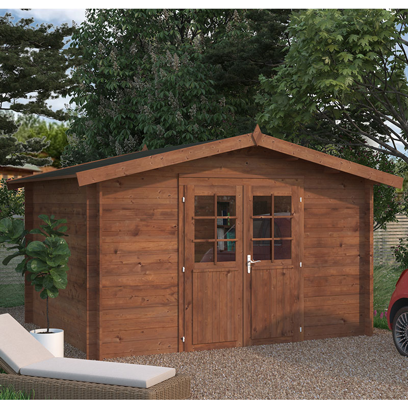 Palmako Valentine 3.4m x 2.8m Premium Log Cabin Shed (28mm) Price Comparisons | Compare The Build