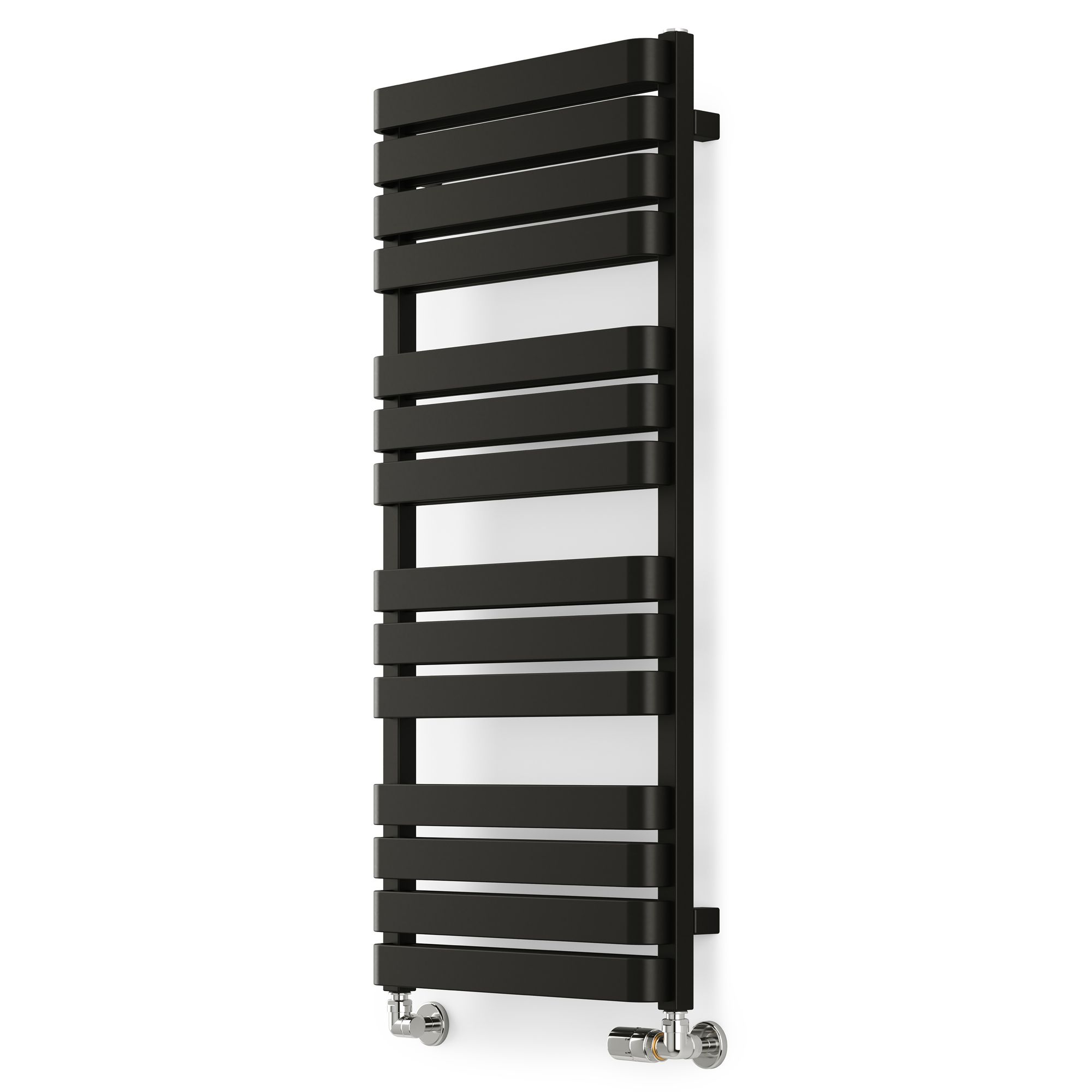 Terma Warp T Bold T-Rail Black Flat Towel Warmer (W)500mm X (H)1110mm Price Comparisons | Compare The Build