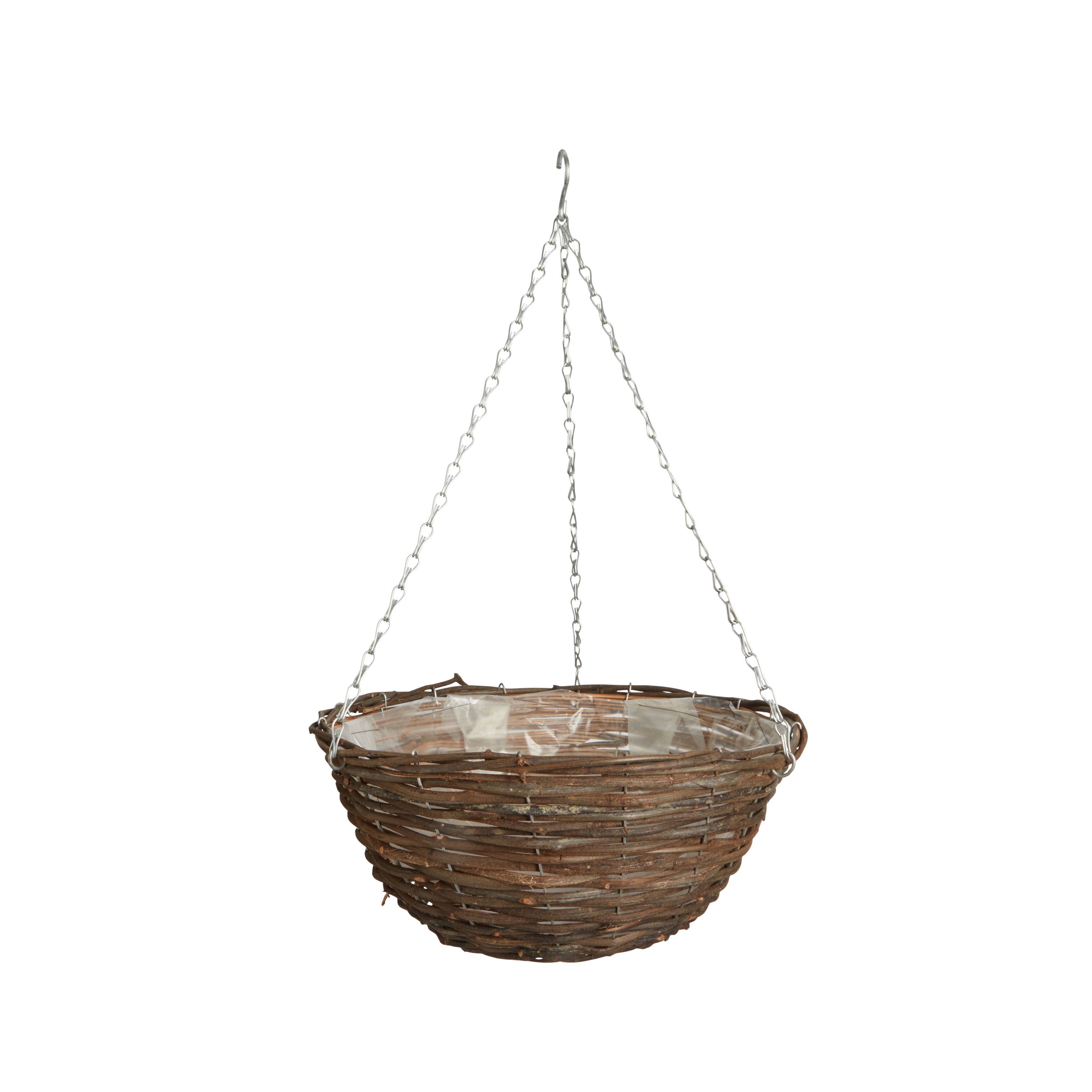 Panacea Rattan Hanging Basket, 30Cm | Compare The Build