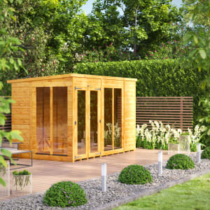 Power Sheds 10 x 6ft Pent Shiplap Dip Treated Summerhouse Price Comparisons | Compare The Build