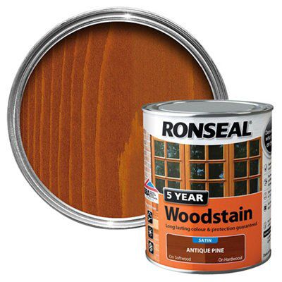 Ronseal Antique Pine High Satin Sheen Wood Stain, 0.75 | Compare The Build