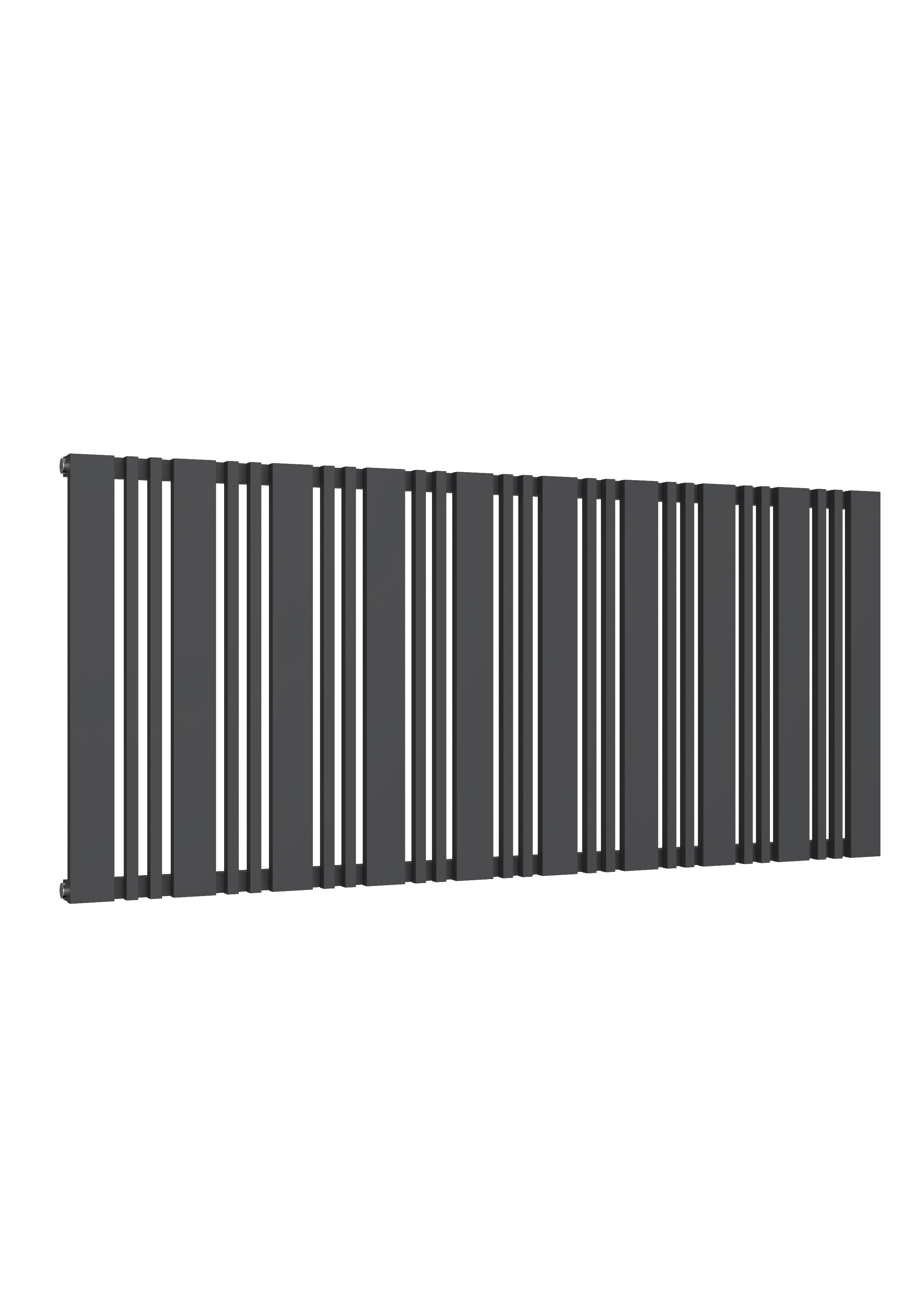 Reina Bonera Horizontal Designer Radiator, Anthracite, 550mm x 1248mm | Compare The Build