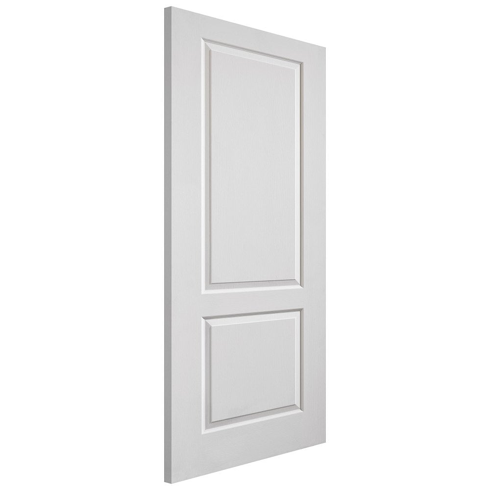 JB Kind Internal White Grained Effect Caprice Primed 2P FD30 Door 1981mm x 686mm x 44mm (78" x 27") Price Comparisons | Compare The Build