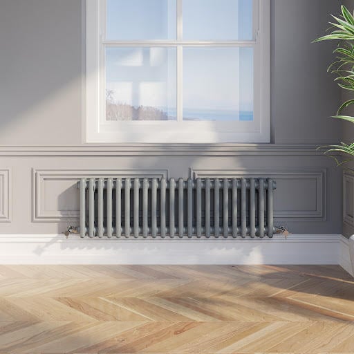 Park Lane Traditional Colosseum Double Bar Column Radiator Anthracite 300 x 1010mm Price Comparisons | Compare The Build