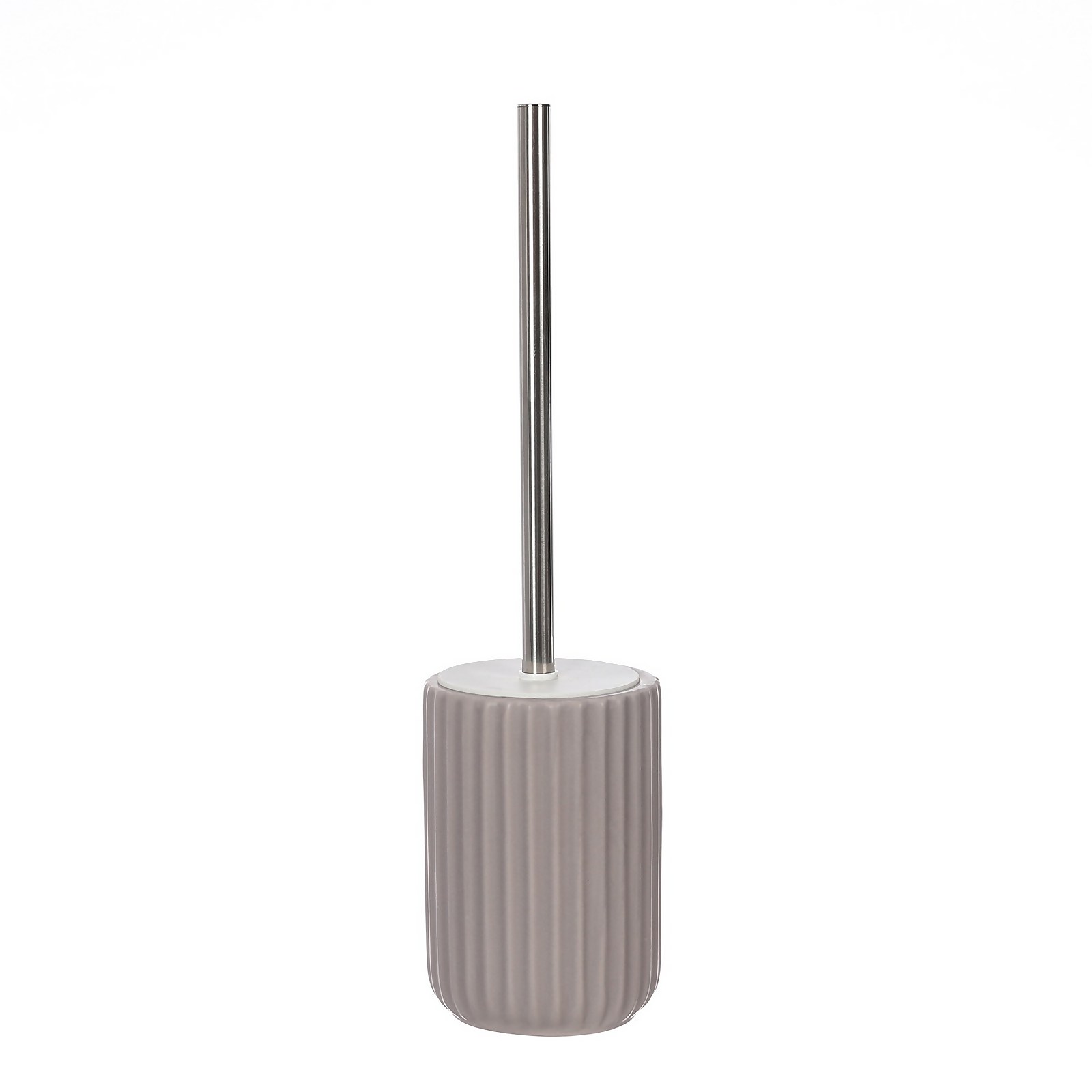 Ceramic Toilet Brush - Grey Ridged Price Comparisons | Compare The Build