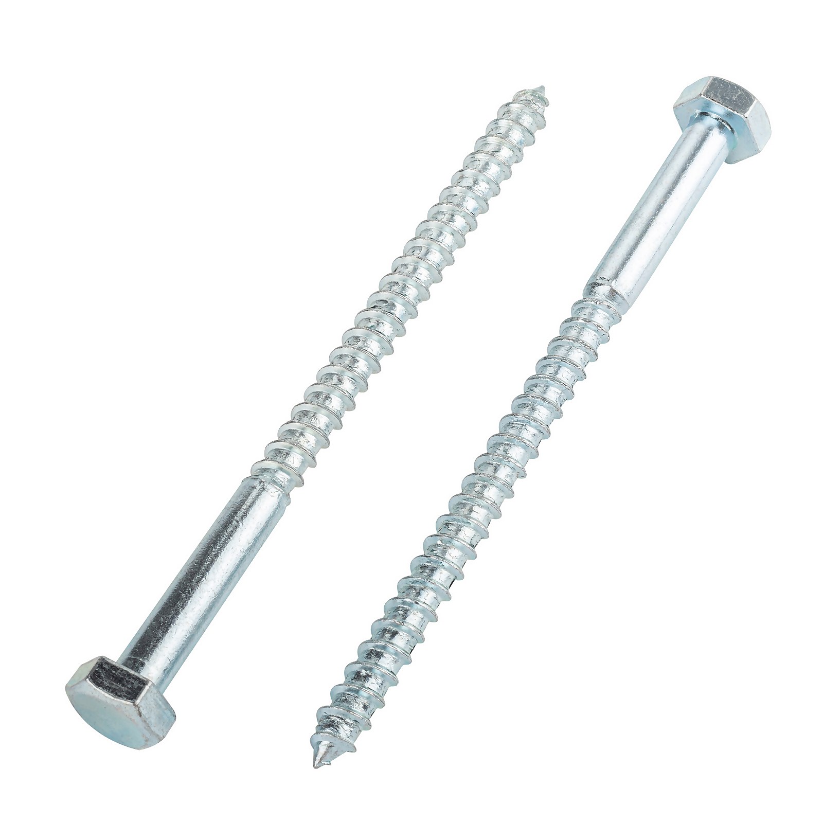 Homebase Zinc Plated Coach Screw Hex Head M10 150mm 2 Pack Price Comparisons | Compare The Build