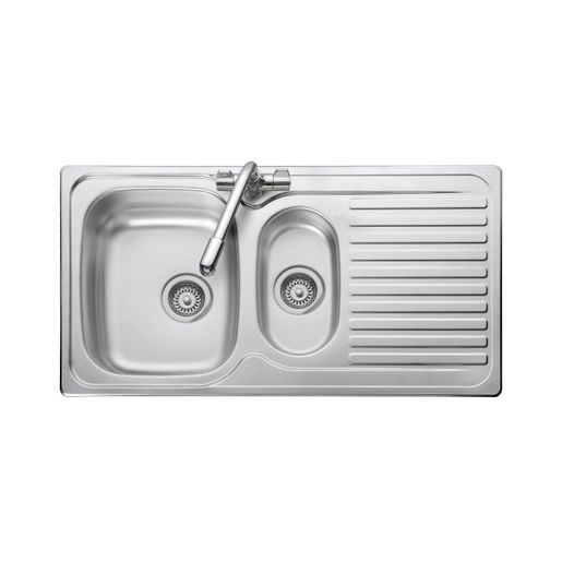 Iflo Stainless Steel 1 Taphole Kitchen Sink 1.5 Bowl, Reversible Price Comparisons | Compare The Build