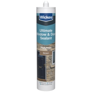 Wickes Brown Ultimate Window & Door Sealant - 290ml Price Comparisons | Compare The Build