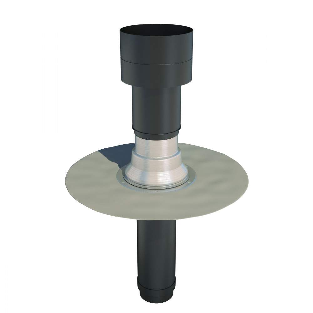 Ubbink OFT-1P/131 Flat Roof Vent / Terminal (131mm Diameter) - PVC 185677 Price Comparisons | Compare The Build