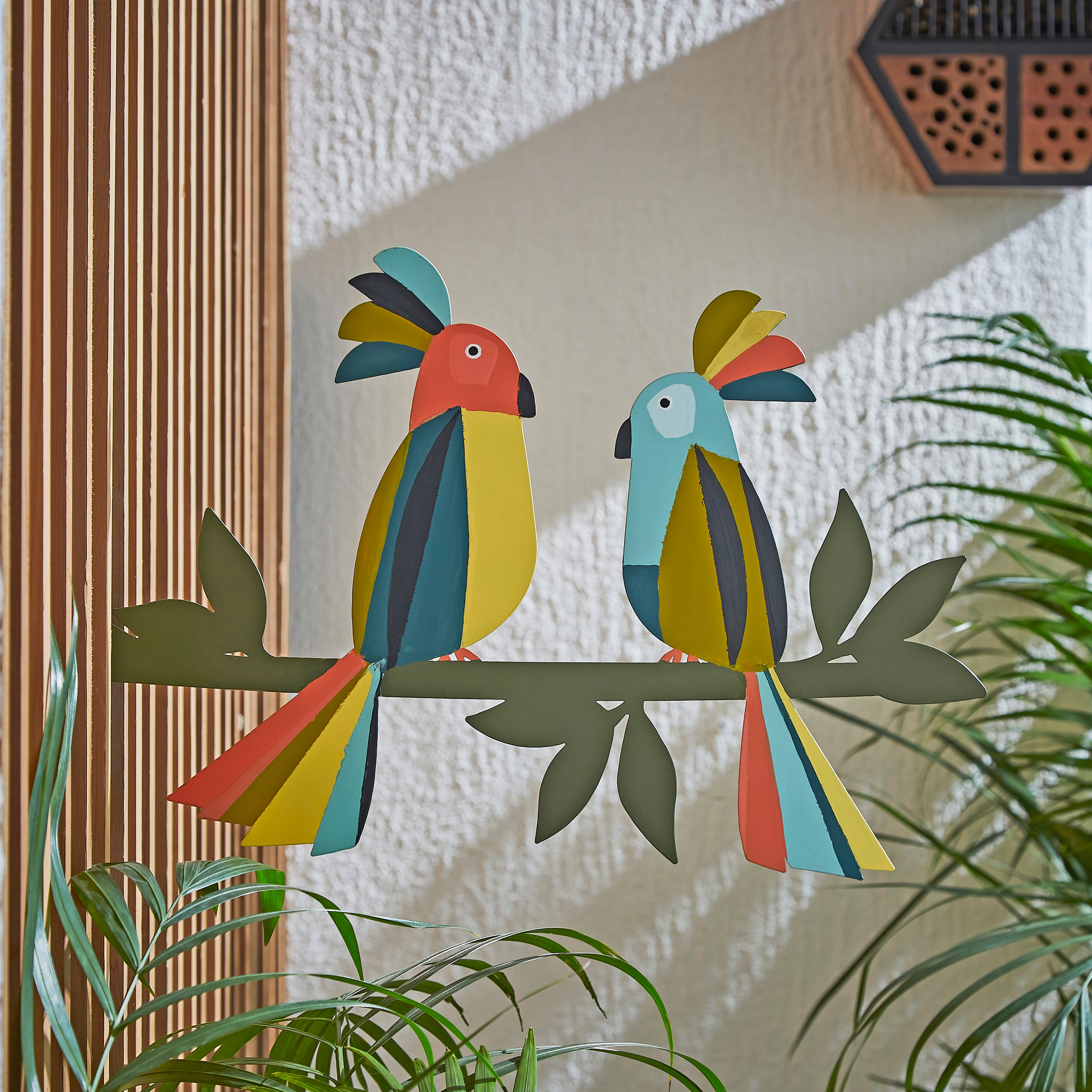 Elements Iron Bird Wall Art MultiColoured | Compare The Build