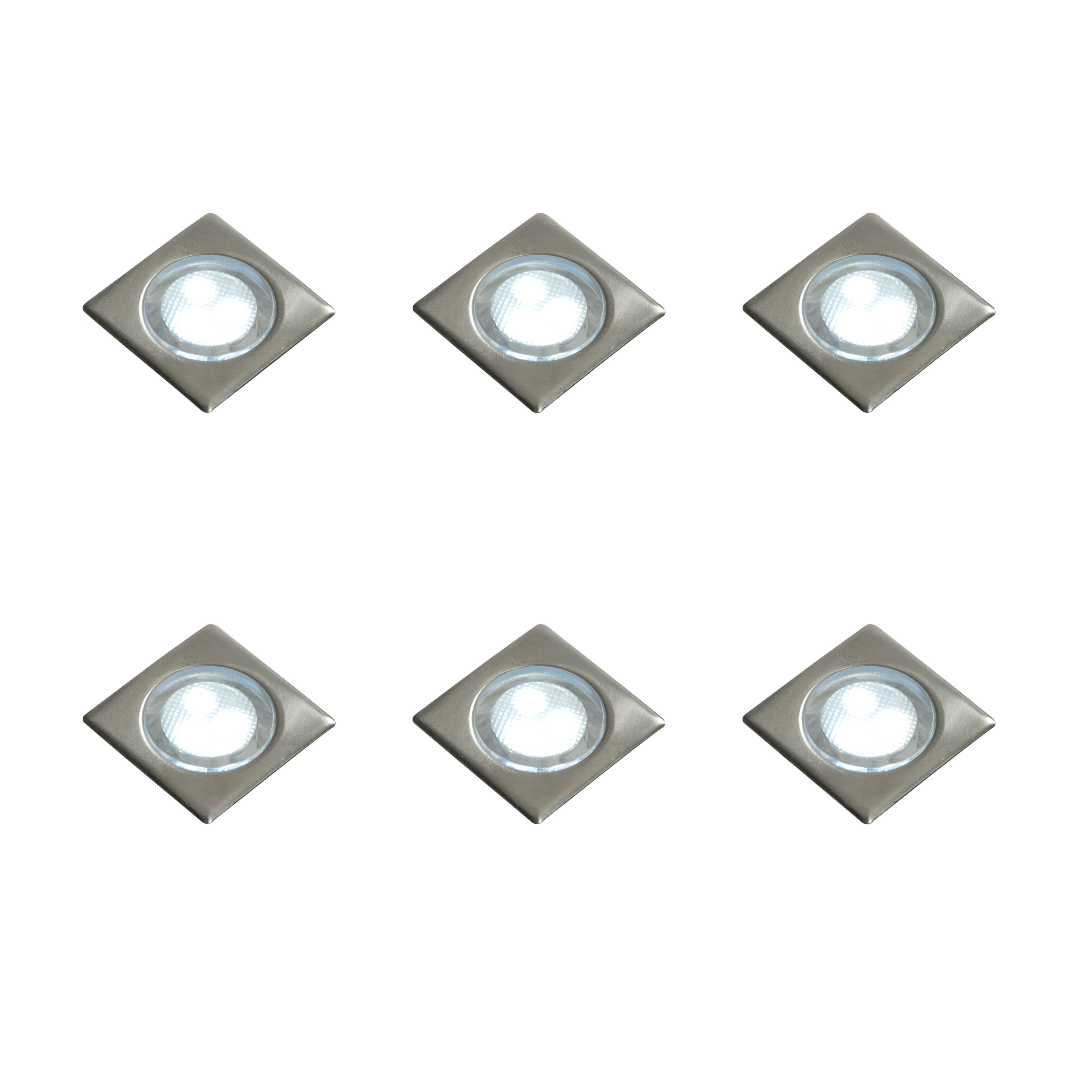 Masterlite Polished Grey Mains-Powered Led Cabinet Light Ip20, Pack Of 6 Price Comparisons | Compare The Build