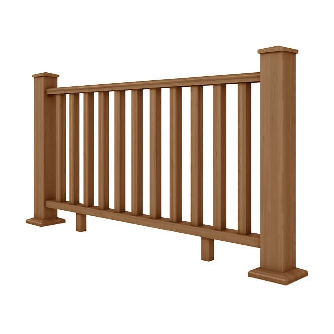 Balustrade Post andamp; Rail System Brown - 1.8mtr module Price Comparisons | Compare The Build