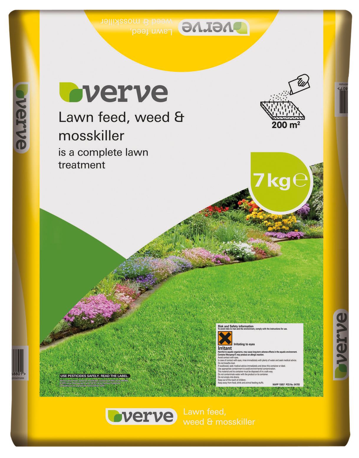 Verve Lawn Care Lawn Feed, Weed & Moss Killer 200 M² 7Kg Price Comparisons | Compare The Build